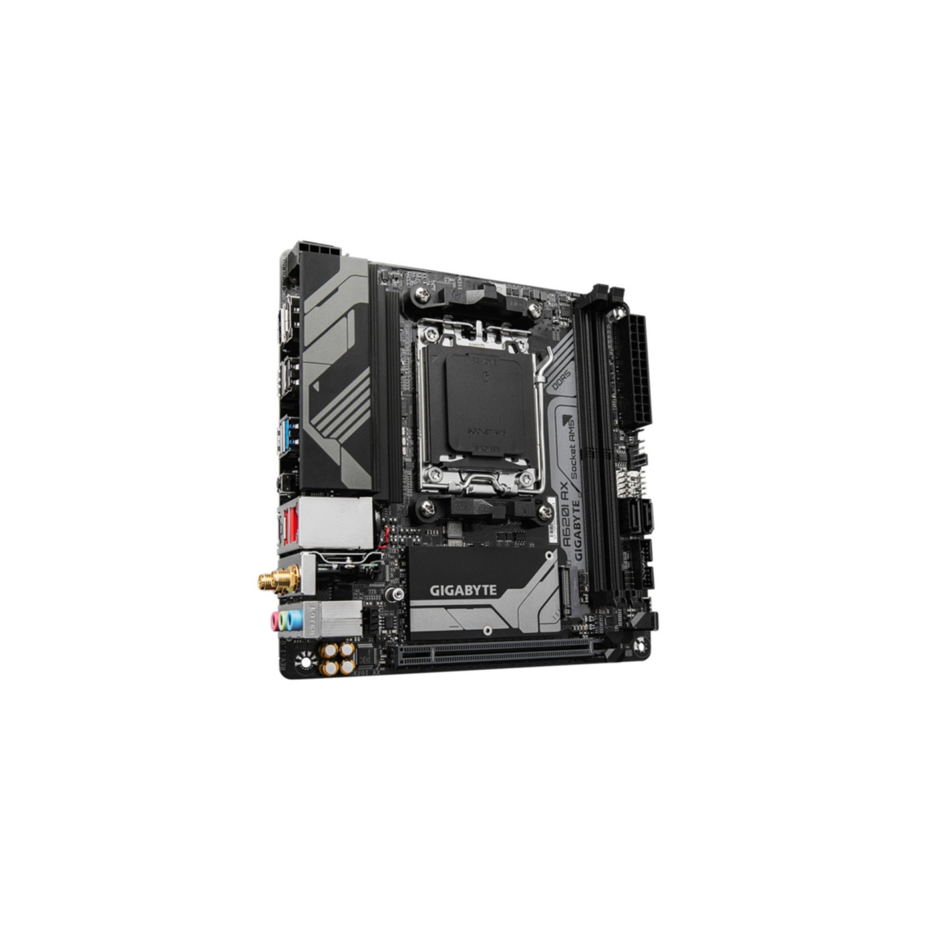 Gigabyte GA-A620I AX - Mini-ITX AM5 A620 Motherboard, DDR5 up to 96GB, Wi-Fi 6E, 2.5Gb LAN, HDMI 2.1