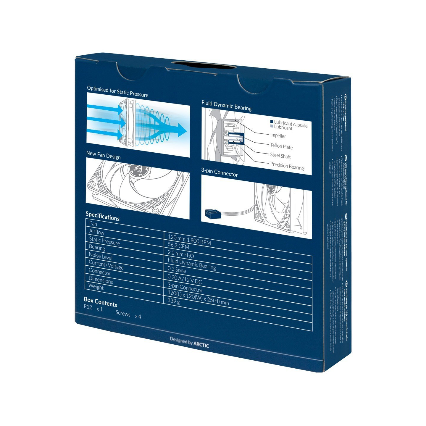 Arctic P12 PWM 120x120x25mm 1800 RPM Black (Boxed) — Buy in Cyprus with Fast Delivery