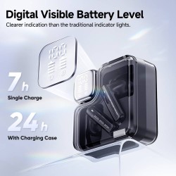 Buy QCY MeloBuds Neo Black - MeloBuds Neo - LED Display, Dual Connection, 7h Bat... in Cyprus, Nicosia, Limassol, Larnaka, Pafos