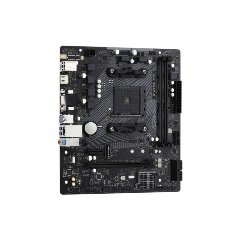 Buy ASRock A520M-HVS - AM4 Micro-ATX Motherboard - AMD A520, DDR4, 64GB Max, M.2... in Cyprus, Nicosia, Limassol, Larnaka, Pafos