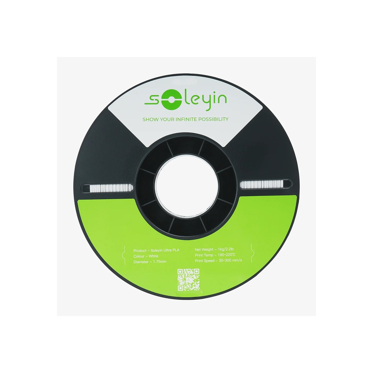 Creality Soleyin Ultra PLA Matte White Filament - 1 kg Spool - 1.75 mm — Buy in Cyprus with Fast Delivery