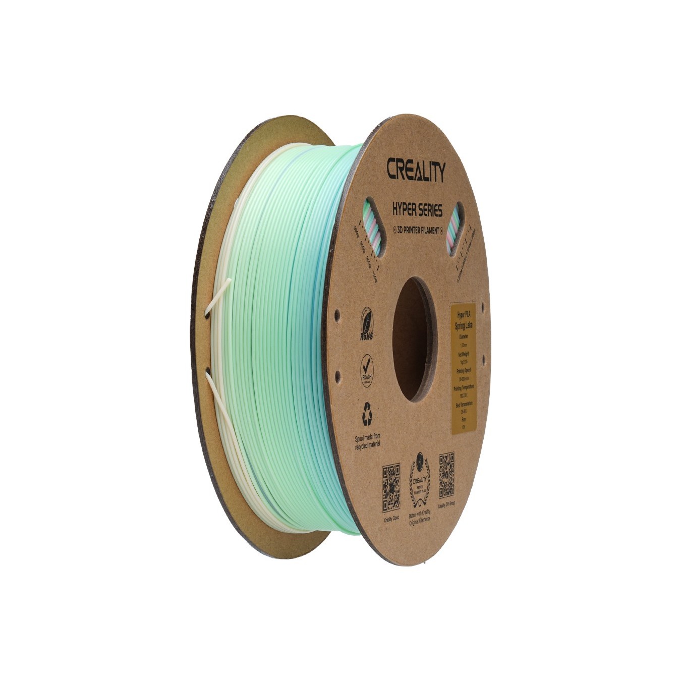 Creality Hyper PLA Rainbow Wild Blossom Long Grad Filament - Rainbow Gradient, 1.75mm, 1kg — Buy in Cyprus with Fast Delivery