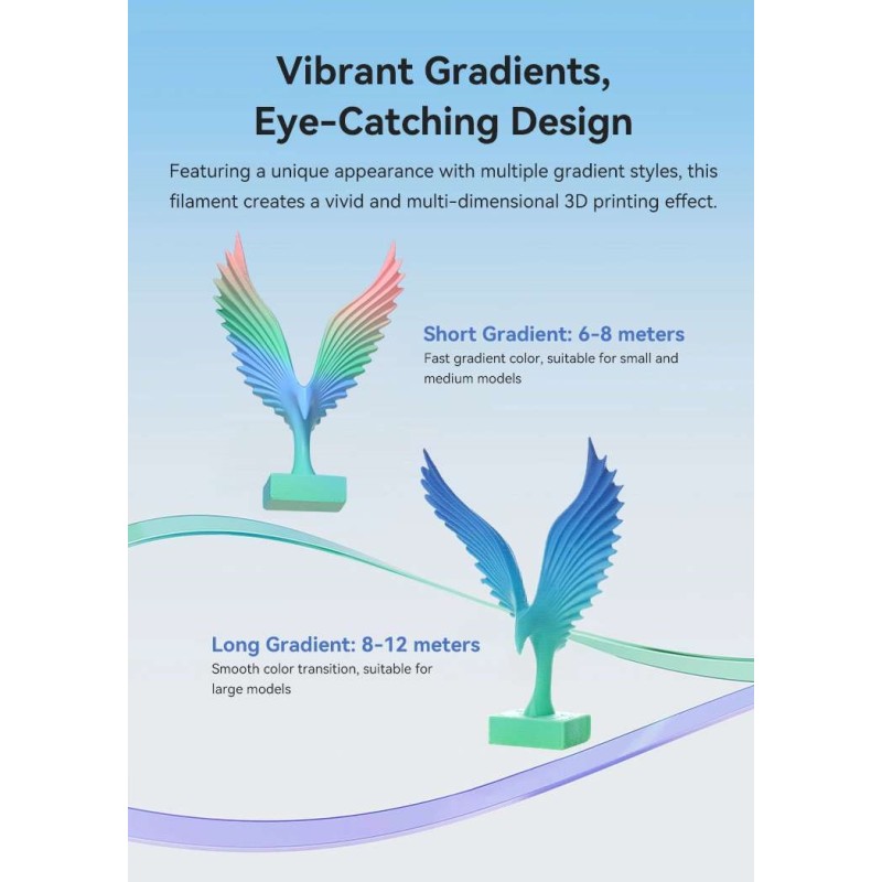 Buy Creality Hyper PLA Rainbow Wild Blossom Long Grad Filament - Rainbow Gradien... in Cyprus, Nicosia, Limassol, Larnaka, Pafos