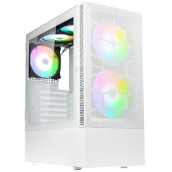 Kolink Observatory MX Mesh ARGB Mid Tower Case - White (5x Umbra Fans) (Boxed) — Buy in Cyprus with Fast Delivery