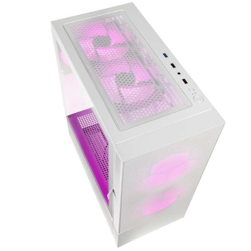 Kolink Observatory MX Mesh ARGB Mid Tower Case - White (5x Umbra Fans) (Boxed) — Buy in Cyprus with Fast Delivery
