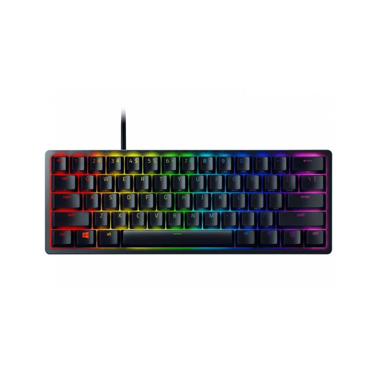 Razer Huntsman Mini 60% Optical Mechanical Keyboard - Purple Clicky Switch, US (Boxed) — Buy in Cyprus with Fast Delivery
