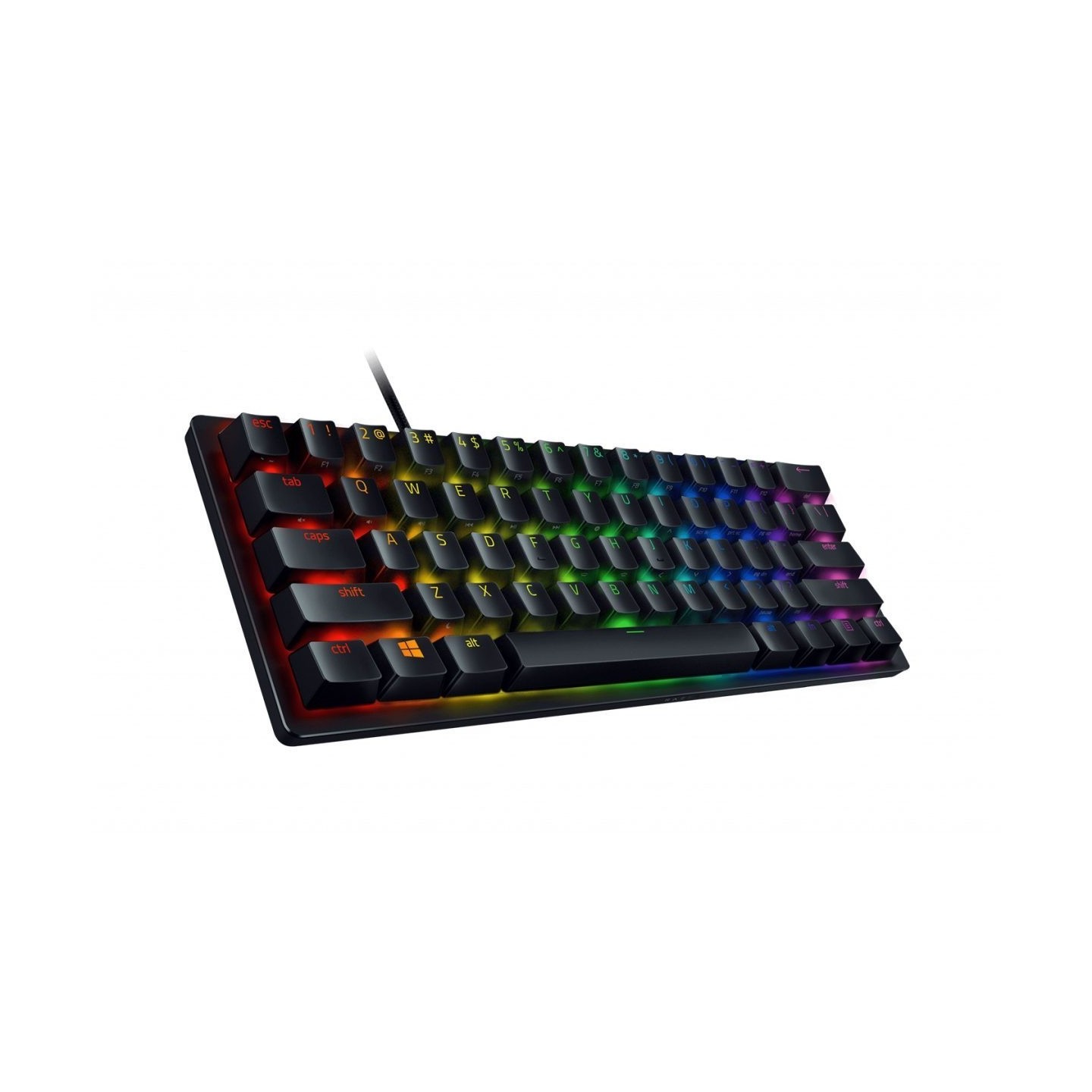 Razer Huntsman Mini 60% Optical Mechanical Keyboard - Purple Clicky Switch, US (Boxed) — Buy in Cyprus with Fast Delivery
