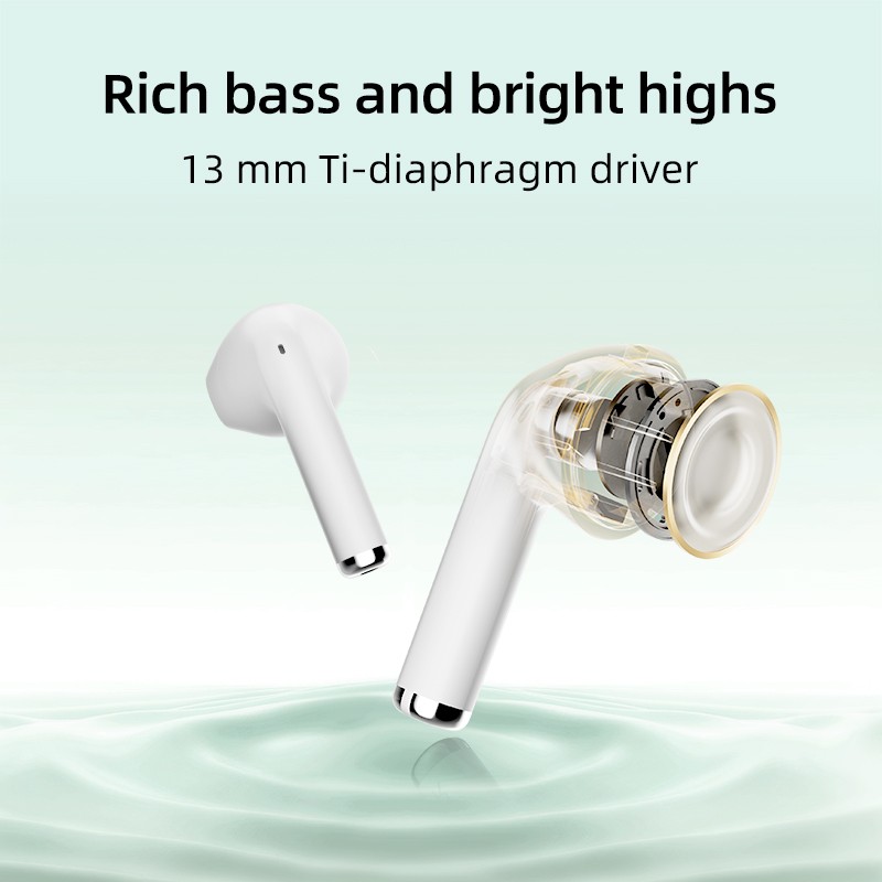 Buy QCY AilyBuds Lite - T29 - TWS White, ENC Semi In-Ear, BT 5.3, 22.5h Battery in Cyprus, Nicosia, Limassol, Larnaka, Pafos