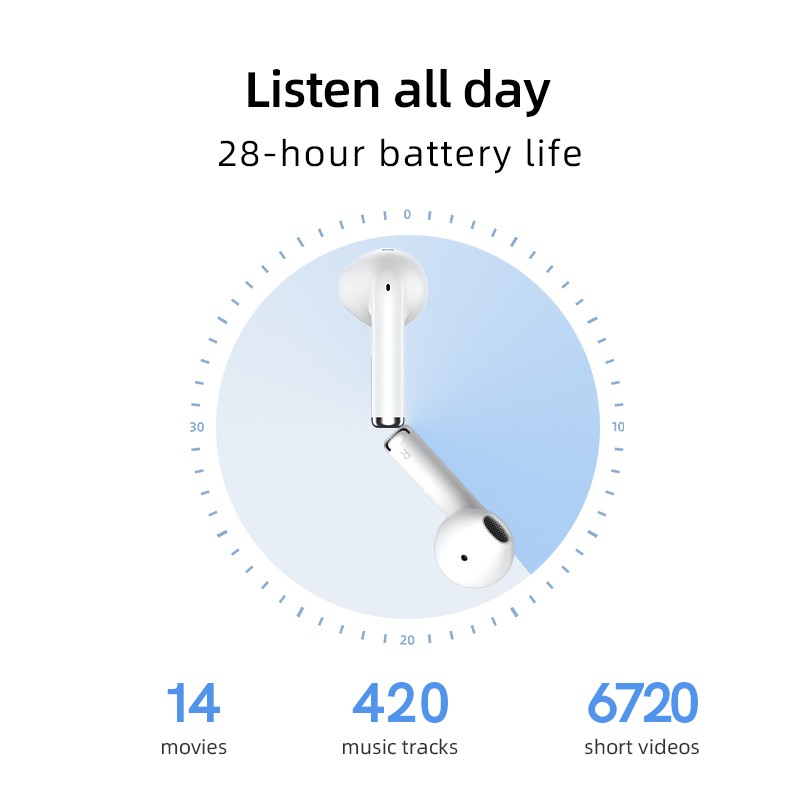 Buy QCY AilyBuds Lite - T29 - TWS White, ENC Semi In-Ear, BT 5.3, 22.5h Battery in Cyprus, Nicosia, Limassol, Larnaka, Pafos
