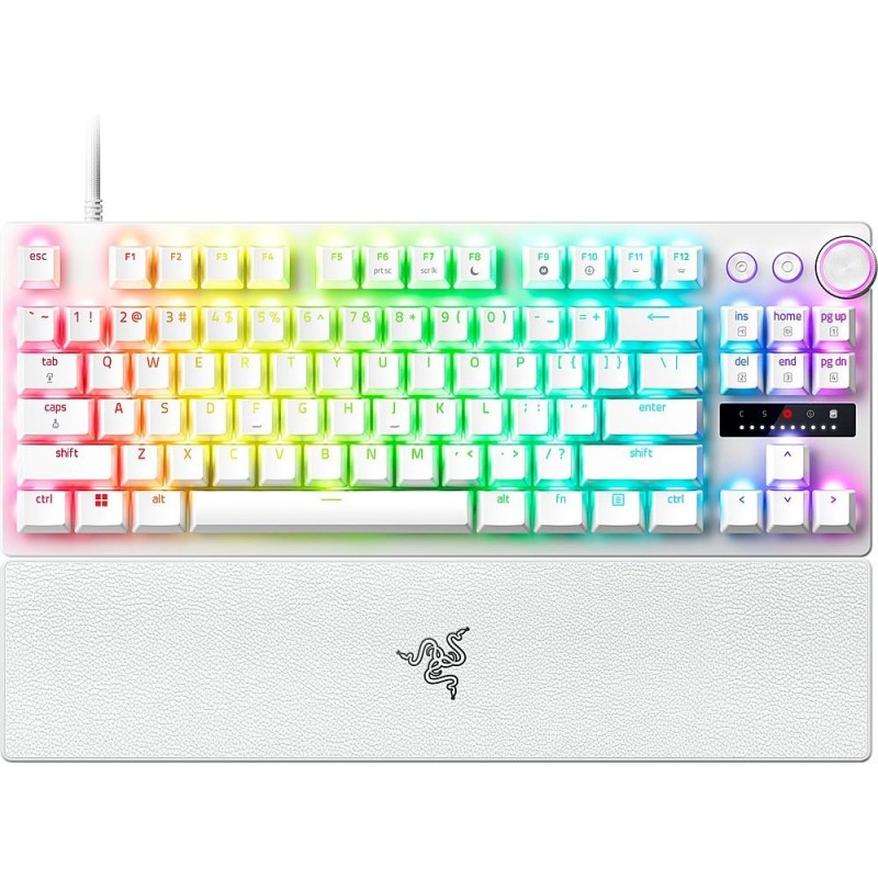 Razer Huntsman V3 Pro White 87% TKL Optical Gen-2 Analog US Layout (Boxed) — Buy in Cyprus with Fast Delivery