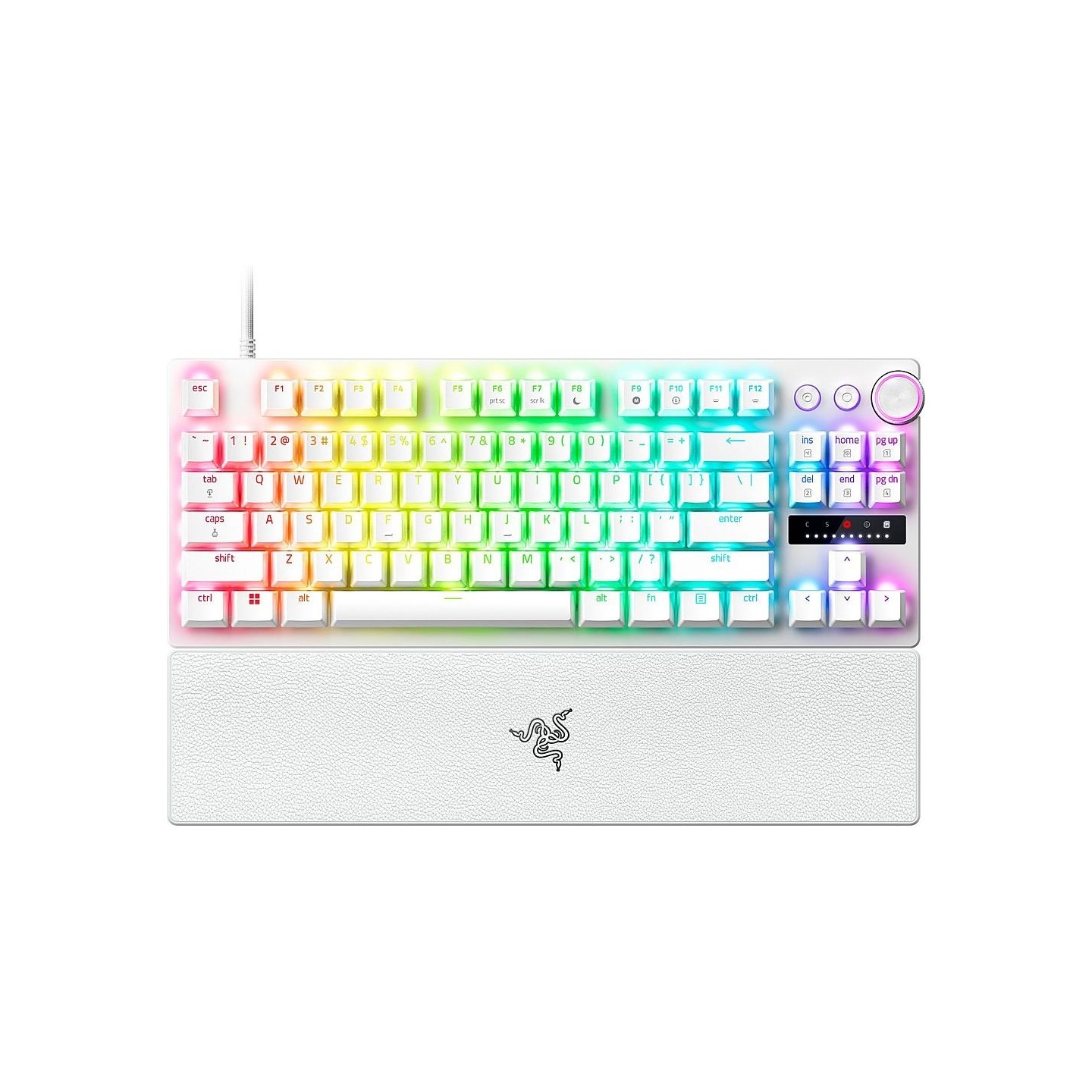 Razer Huntsman V3 Pro White 87% TKL Optical Gen-2 Analog US Layout (Boxed) — Buy in Cyprus with Fast Delivery