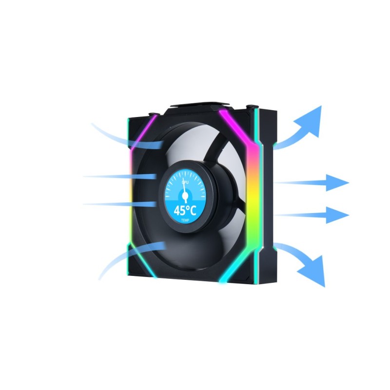 Buy Lian Li UNIFAN SL Wireless LCD 120 - Case Fan - Black in Cyprus, Nicosia, Limassol, Larnaka, Pafos