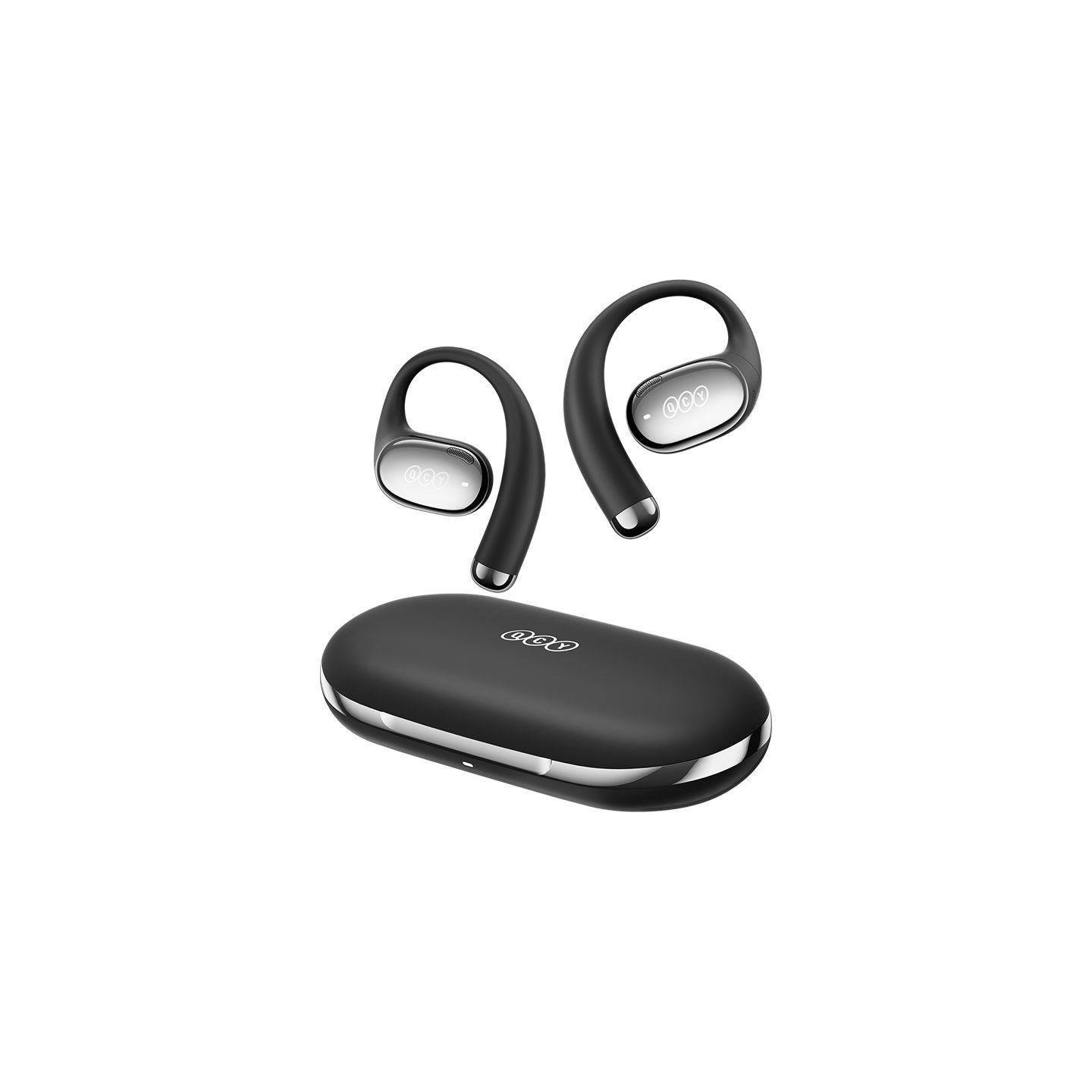 QCY Crossky R70 Open Ear Wireless Headphones - R70 - Black, BT 6.0, SBC/AAC/LDAC, 52h battery