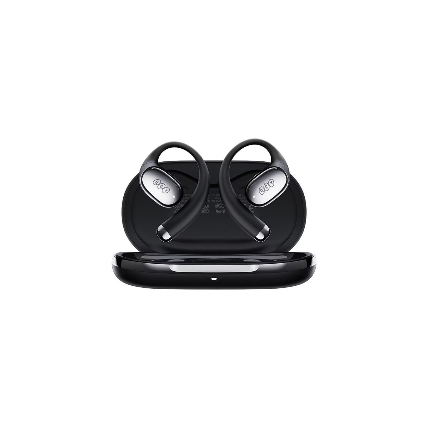 QCY Crossky R70 Open Ear Wireless Headphones - R70 - Black, BT 6.0, SBC/AAC/LDAC, 52h battery