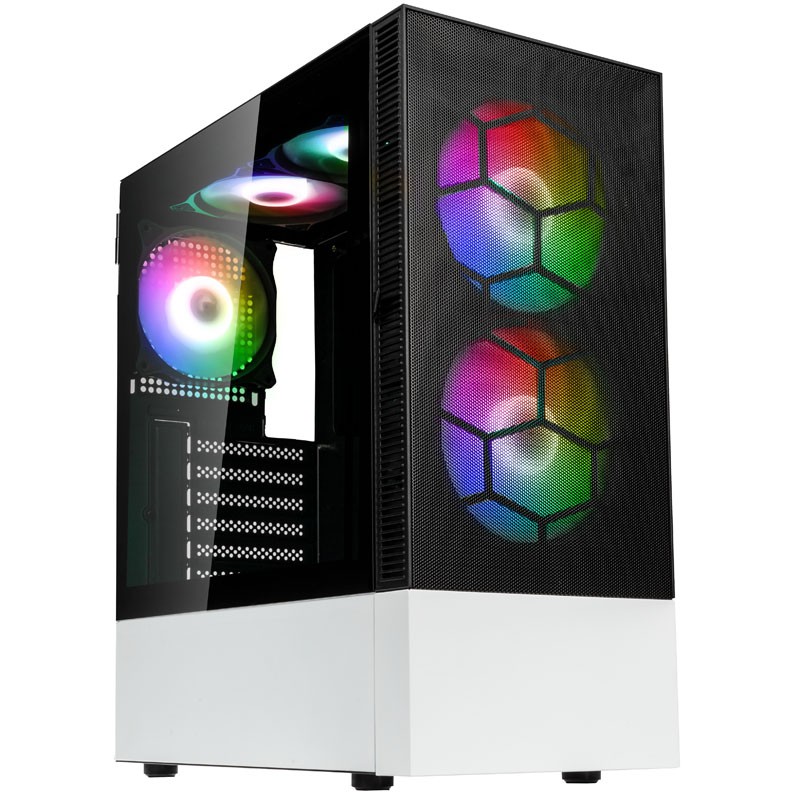 Kolink Observatory MX Mesh ARGB Midi Tower Case - Black/White (Boxed) — Buy in Cyprus with Fast Delivery