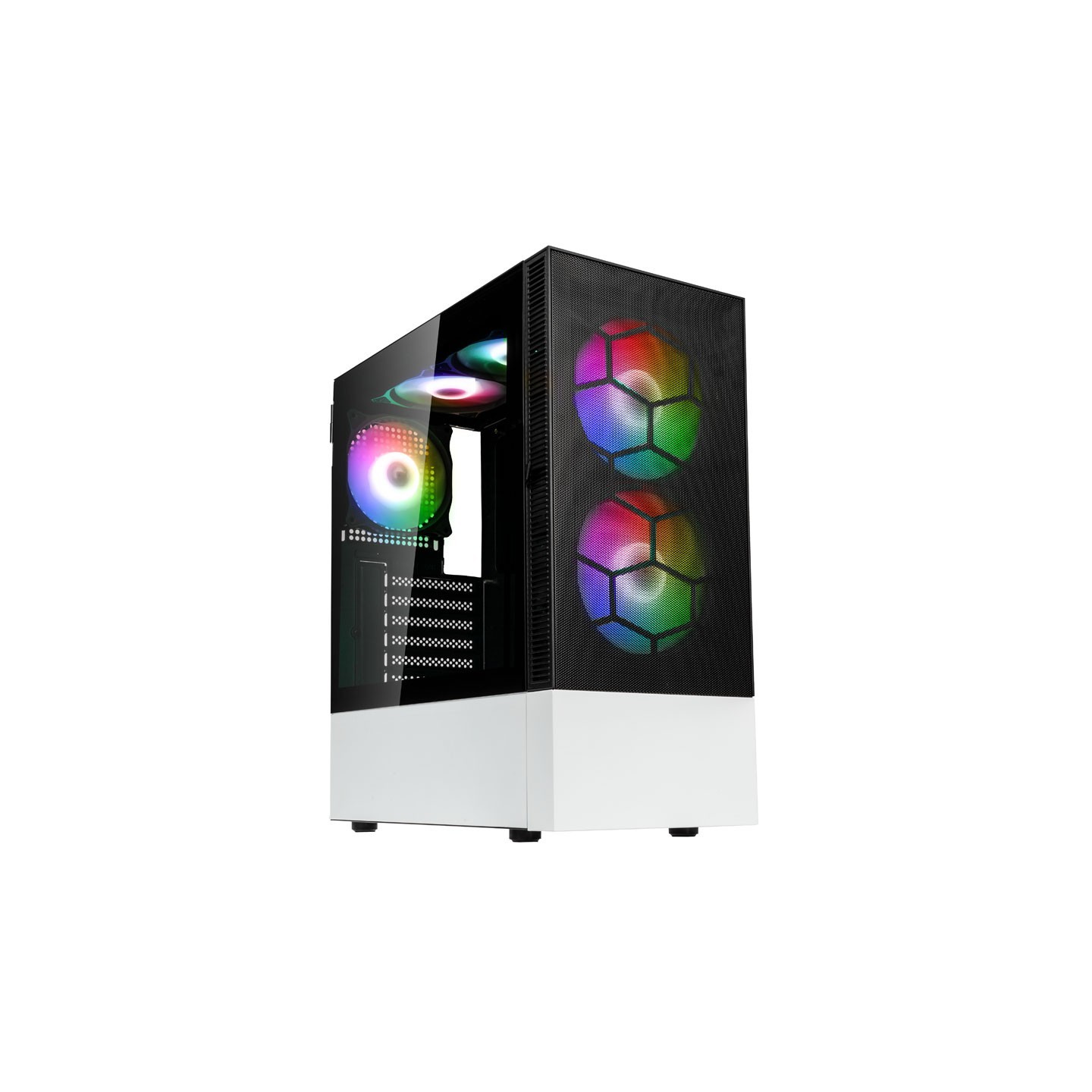 Kolink Observatory MX Mesh ARGB Midi Tower Case - Black/White (Boxed) — Buy in Cyprus with Fast Delivery