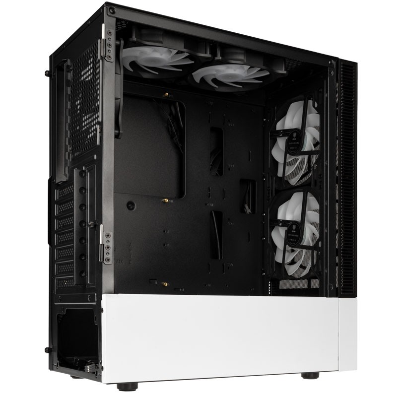 Buy Kolink Observatory MX Mesh ARGB Midi Tower Case - Black/White - 5 ARGB fans ... in Cyprus, Nicosia, Limassol, Larnaka, Pafos