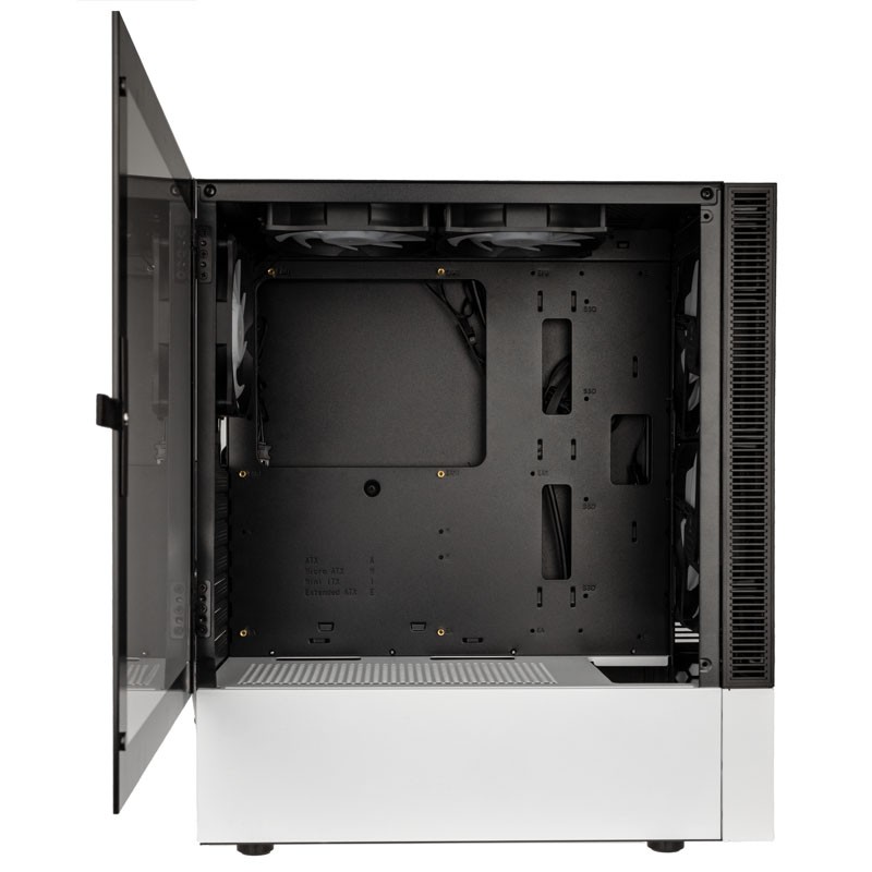 Buy Kolink Observatory MX Mesh ARGB Midi Tower Case - Black/White - 5 ARGB fans ... in Cyprus, Nicosia, Limassol, Larnaka, Pafos
