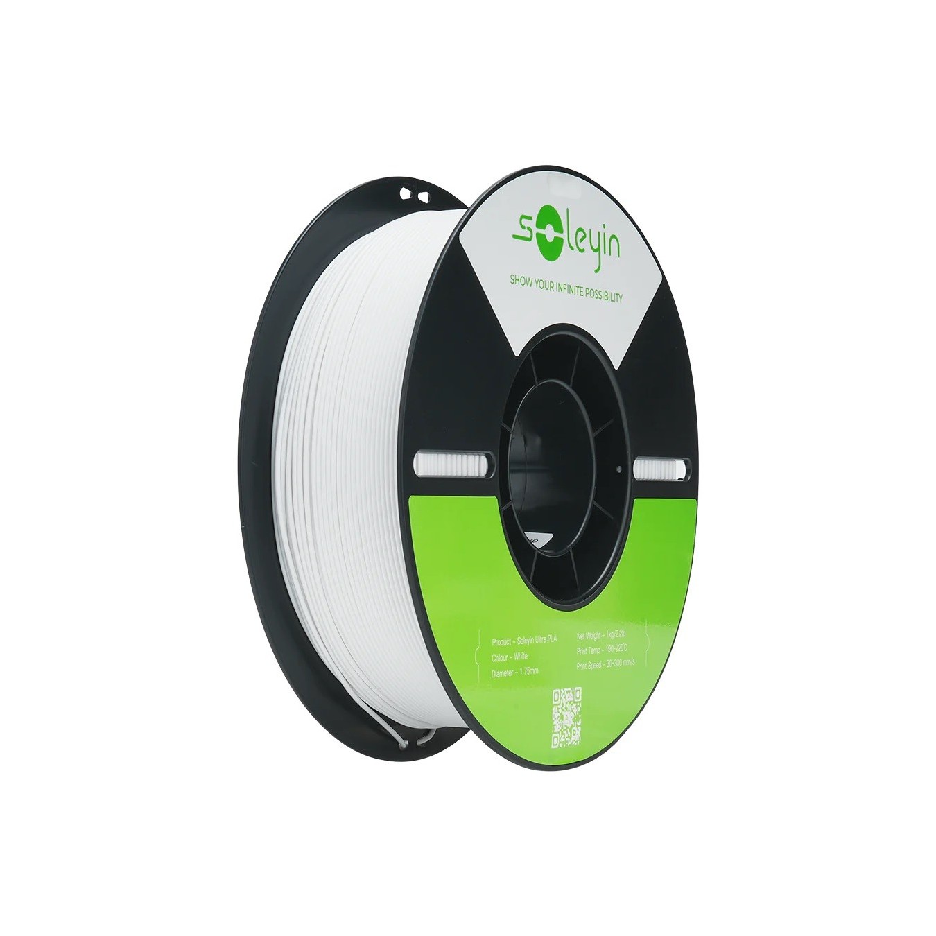 Creality Soleyin Ultra PLA Filament - White - 1.75 mm, 1 kg — Buy in Cyprus with Fast Delivery