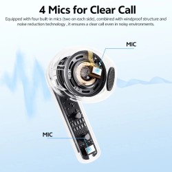 Buy QCY AilyBuds E10 - E10 - Blue, LDAC Hi-Res, 4-mic ENC, 13mm Driver, TWS, IPX... in Cyprus, Nicosia, Limassol, Larnaka, Pafos