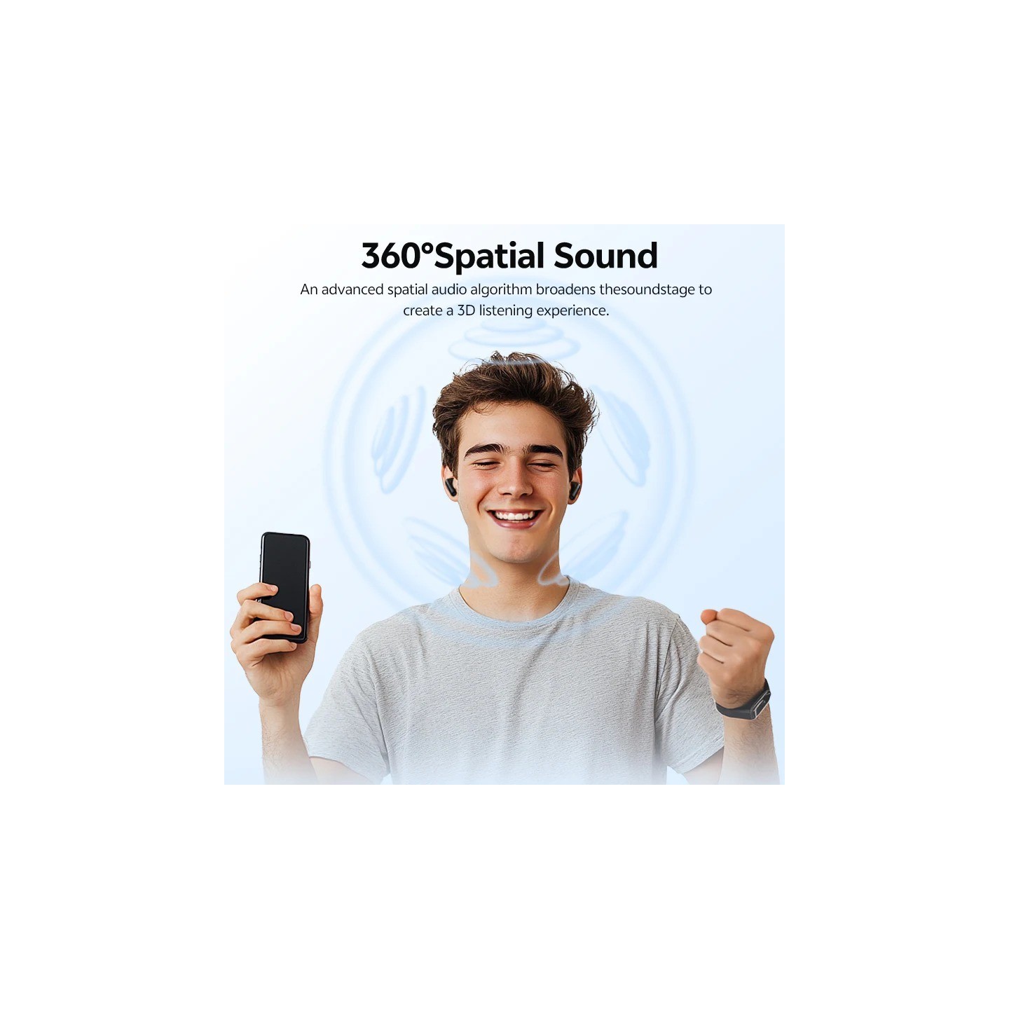 QCY AilyBuds E10 - E10 - Blue, LDAC Hi-Res, 4-mic ENC, 13mm Driver, TWS, IPX4, 35h — Buy in Cyprus with Fast Delivery