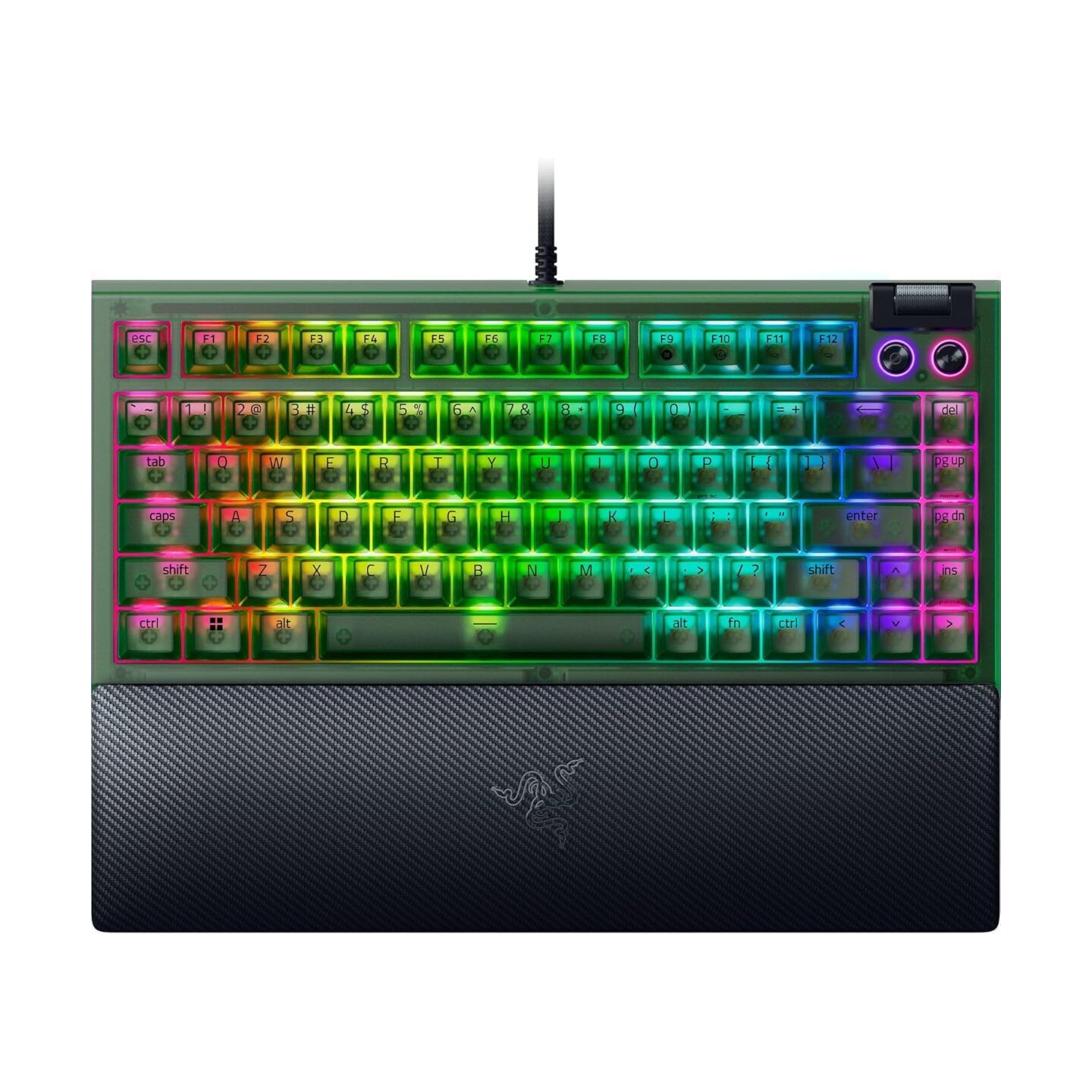 Razer BlackWidow V4 75% Phantom Edition - Hot-Swappable Mechanical RGB Gaming Keyboard (Boxed)