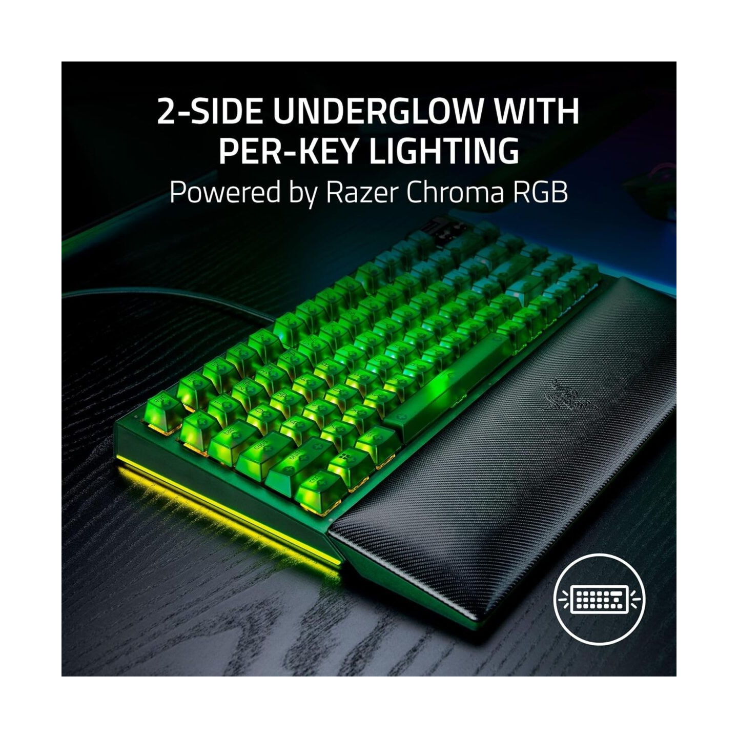 Razer BlackWidow V4 75% Phantom Edition - Hot-Swappable Mechanical RGB Gaming Keyboard (Boxed)