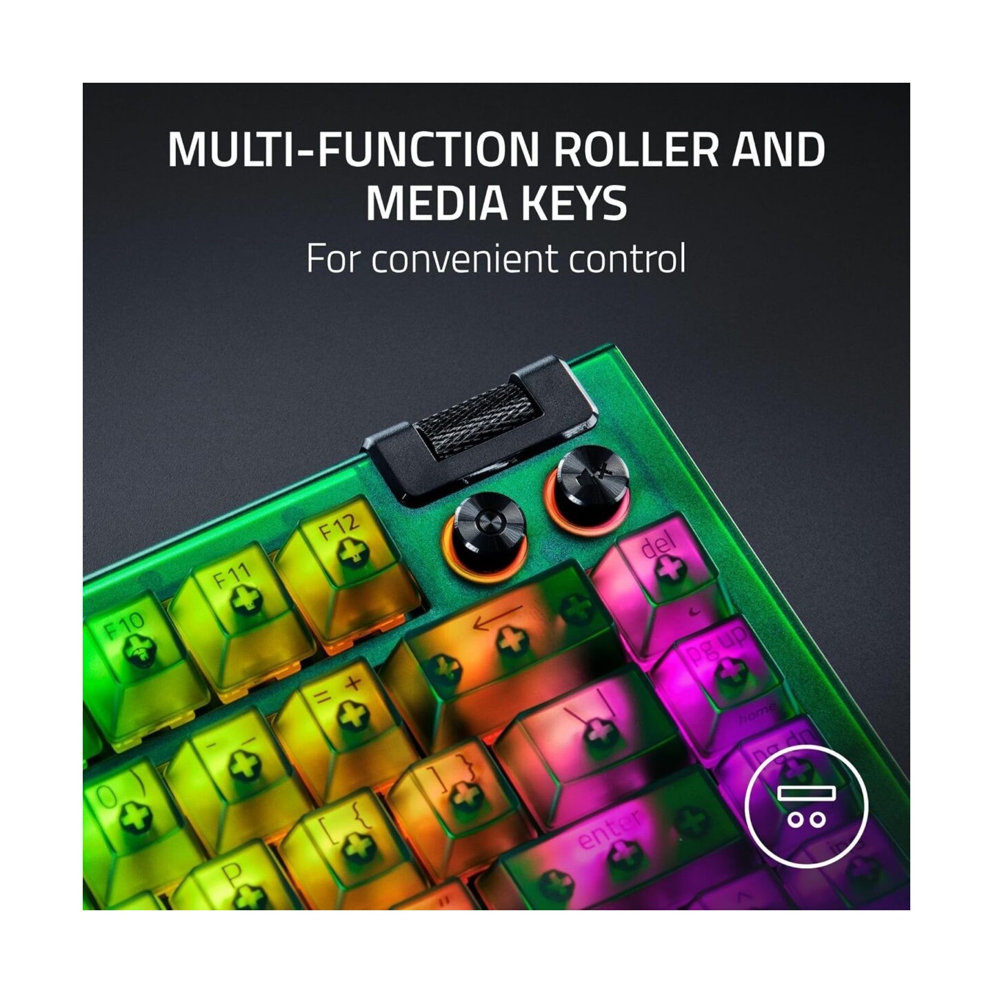 Razer BlackWidow V4 75% Phantom Edition - Hot-Swappable Mechanical RGB Gaming Keyboard (Boxed)