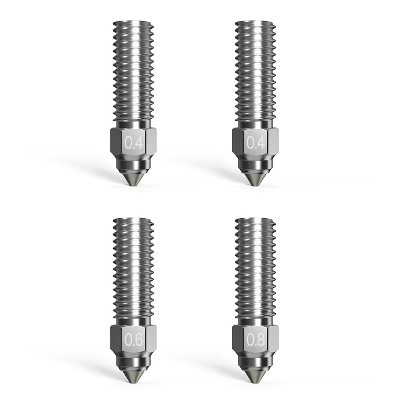 Buy CREALITY High Flow Nozzle Kit x4 for K1/K1 Max/Ender-3 V3 - 0.4/0.6/0.8 mm H... in Cyprus, Nicosia, Limassol, Larnaka, Pafos