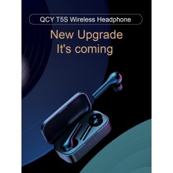 Buy QCY T5 TWS Gaming Earbuds - T5 - (Black, BT5.1, ENC, 6mm Driver, IPX5) in Cyprus, Nicosia, Limassol, Larnaka, Pafos
