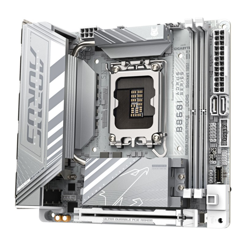 Buy GIGABYTE GA-B860I AORUS PRO ICE - Mini-ITX, LGA1851 (V1), DDR5 up to 128GB, ... in Cyprus, Nicosia, Limassol, Larnaka, Pafos