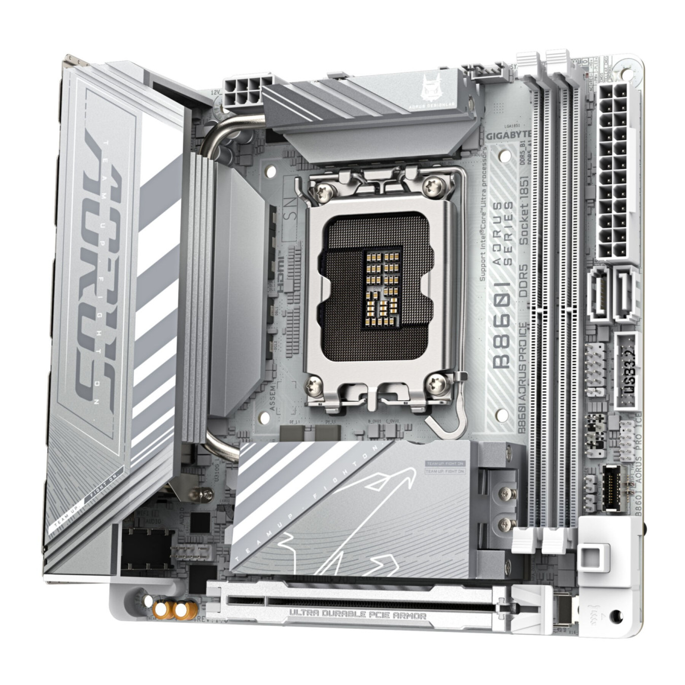 GIGABYTE GA-B860I AORUS PRO ICE - Mini-ITX, LGA1851 (V1), DDR5 up to 128GB, Dual DIMM — Buy in Cyprus with Fast Delivery
