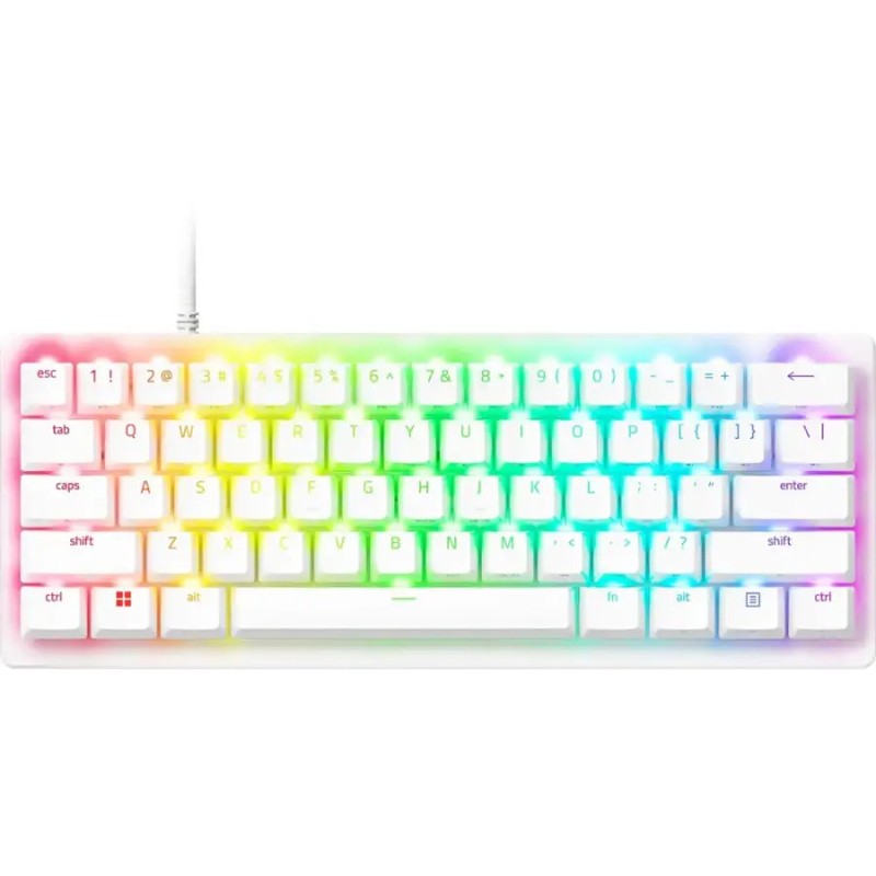 Razer Huntsman V3 Pro Mini White Analog - 60% Optical Keyboard (US, Rapid Trigger) (Boxed) — Buy in Cyprus with Fast Delivery
