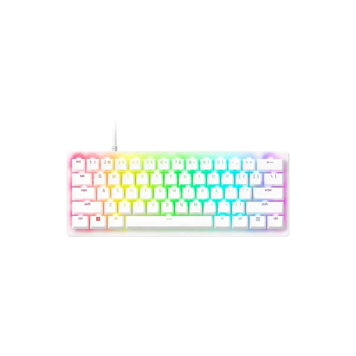 Razer Huntsman V3 Pro Mini White Analog - 60% Optical Keyboard (US, Rapid Trigger) (Boxed) — Buy in Cyprus with Fast Delivery