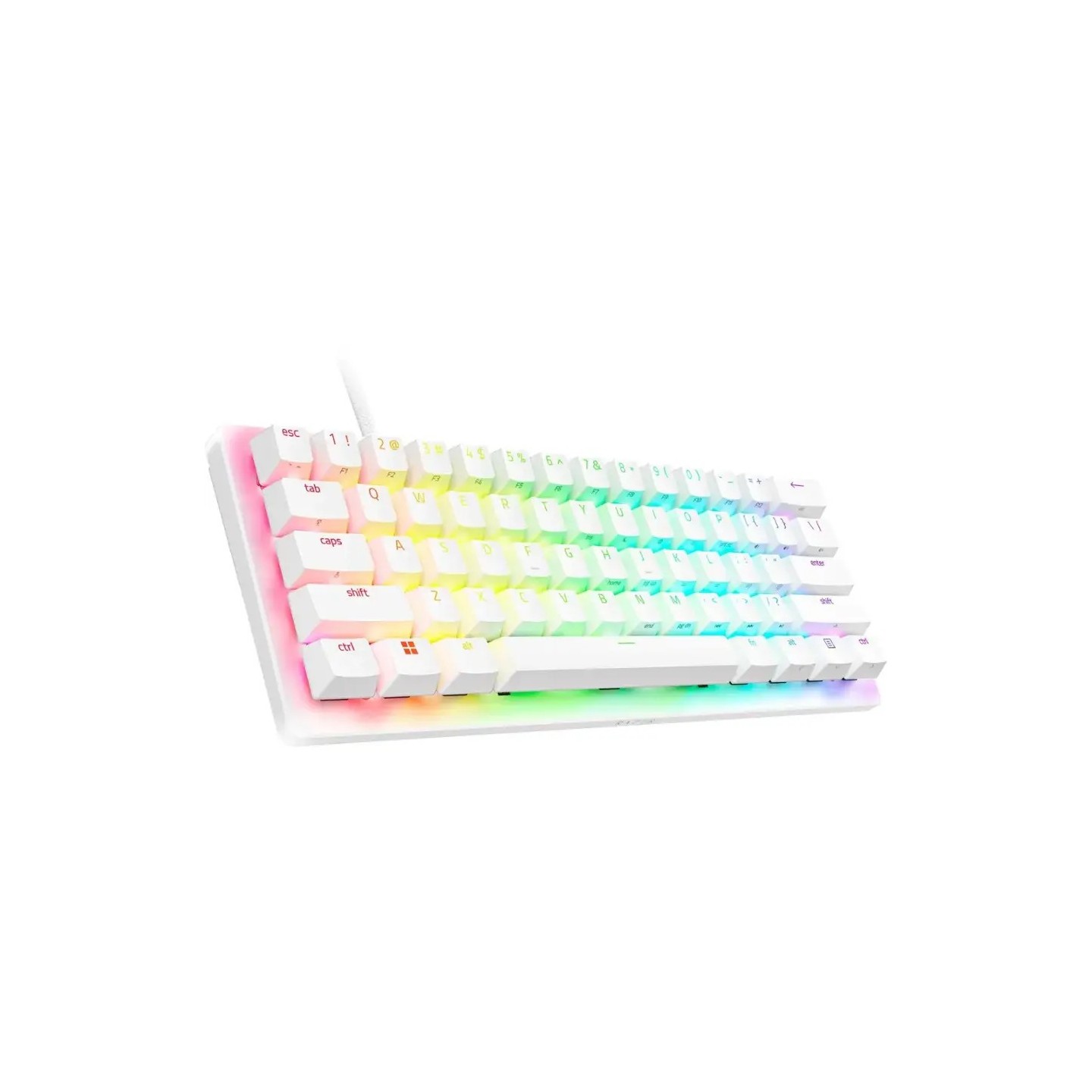 Razer Huntsman V3 Pro Mini White Analog - 60% Optical Keyboard (US, Rapid Trigger) (Boxed) — Buy in Cyprus with Fast Delivery