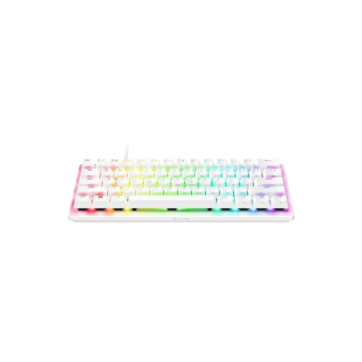 Razer Huntsman V3 Pro Mini White Analog - 60% Optical Keyboard (US, Rapid Trigger) (Boxed) — Buy in Cyprus with Fast Delivery