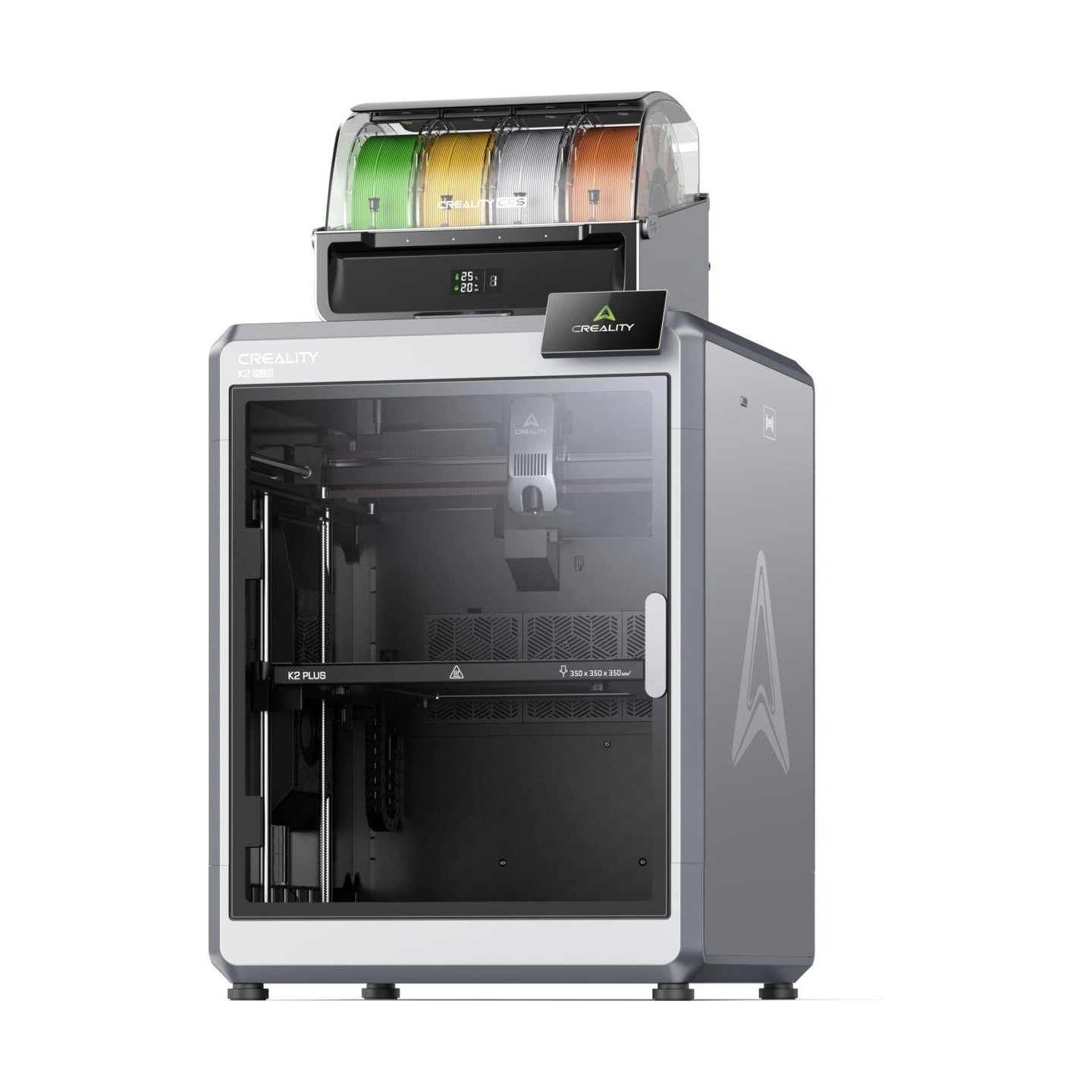 Creality K2 Plus Combo - K2 Plus - Multi-color 16-color FDM 3D Printer, 350x350x350 mm, 600 mm/s, CFS Kit