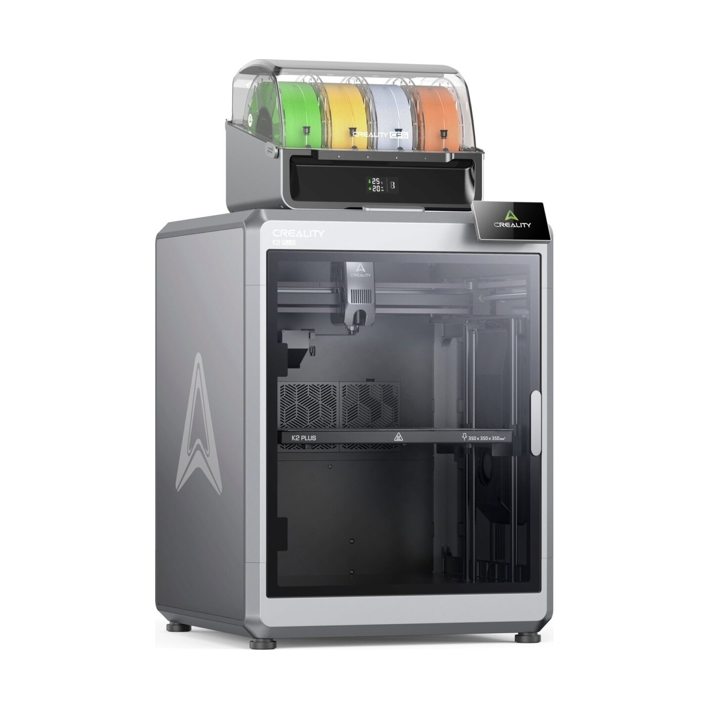 Creality K2 Plus Combo - K2 Plus - Multi-color 16-color FDM 3D Printer, 350x350x350 mm, 600 mm/s, CFS Kit
