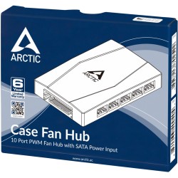 ARCTIC Case Fan Hub ACFAN00175A - 10-Port PWM 4-Pin SATA Power (Retail) — Buy in Cyprus with Fast Delivery