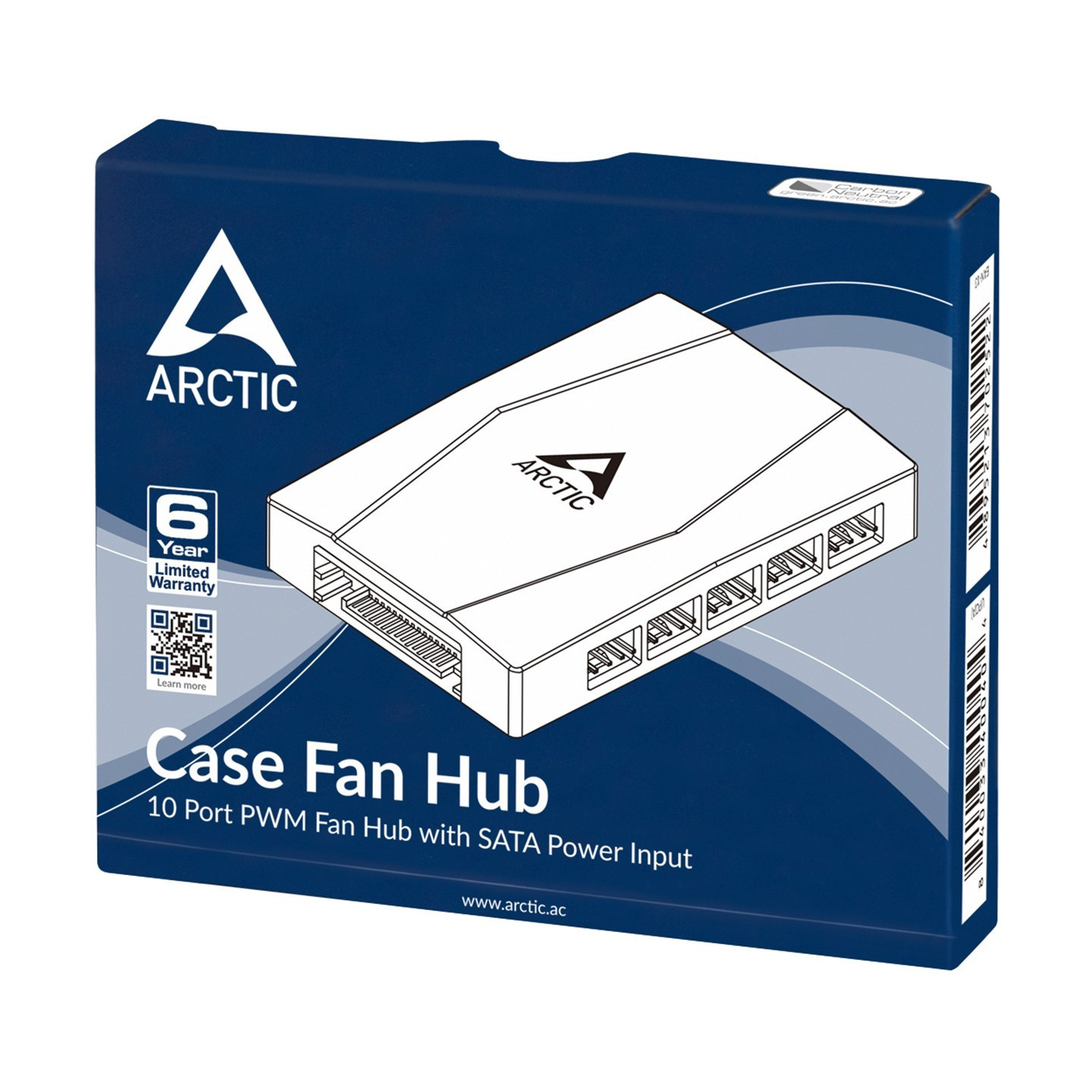 ARCTIC Case Fan Hub ACFAN00175A - 10-Port PWM 4-Pin SATA Power (Retail) — Buy in Cyprus with Fast Delivery