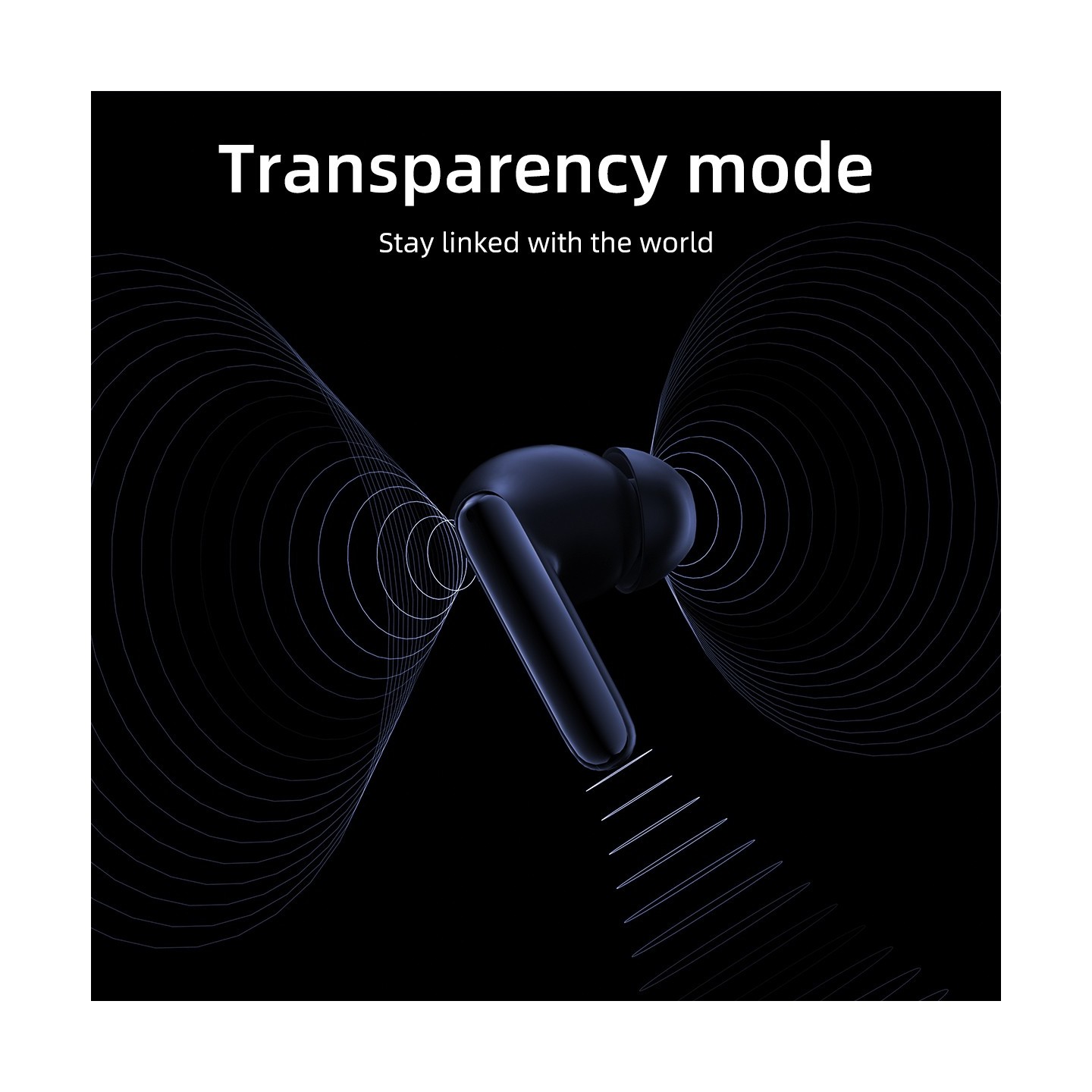 QCY T13 ANC 2 White - T13 ANC 2 - True Wireless Earbuds, 28dB ANC, 10mm Driver, BT 5.3, 30h total