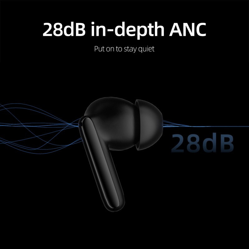 Buy QCY T13 ANC 2 White - T13 ANC 2 - True Wireless Earbuds, 28dB ANC, 10mm Driv... in Cyprus, Nicosia, Limassol, Larnaka, Pafos