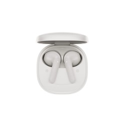 Buy QCY Air White Semi-Ear TWS Earbuds - Quad Mic ENC, Multi-Point, Leather Case in Cyprus, Nicosia, Limassol, Larnaka, Pafos