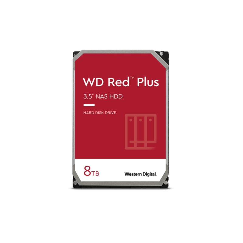 Western Digital Red Plus 8TB - 5640 RPM 256MB SATA III 3.5" NAS HDD - WD80EFPX (Bulk) — Buy in Cyprus with Fast Delivery
