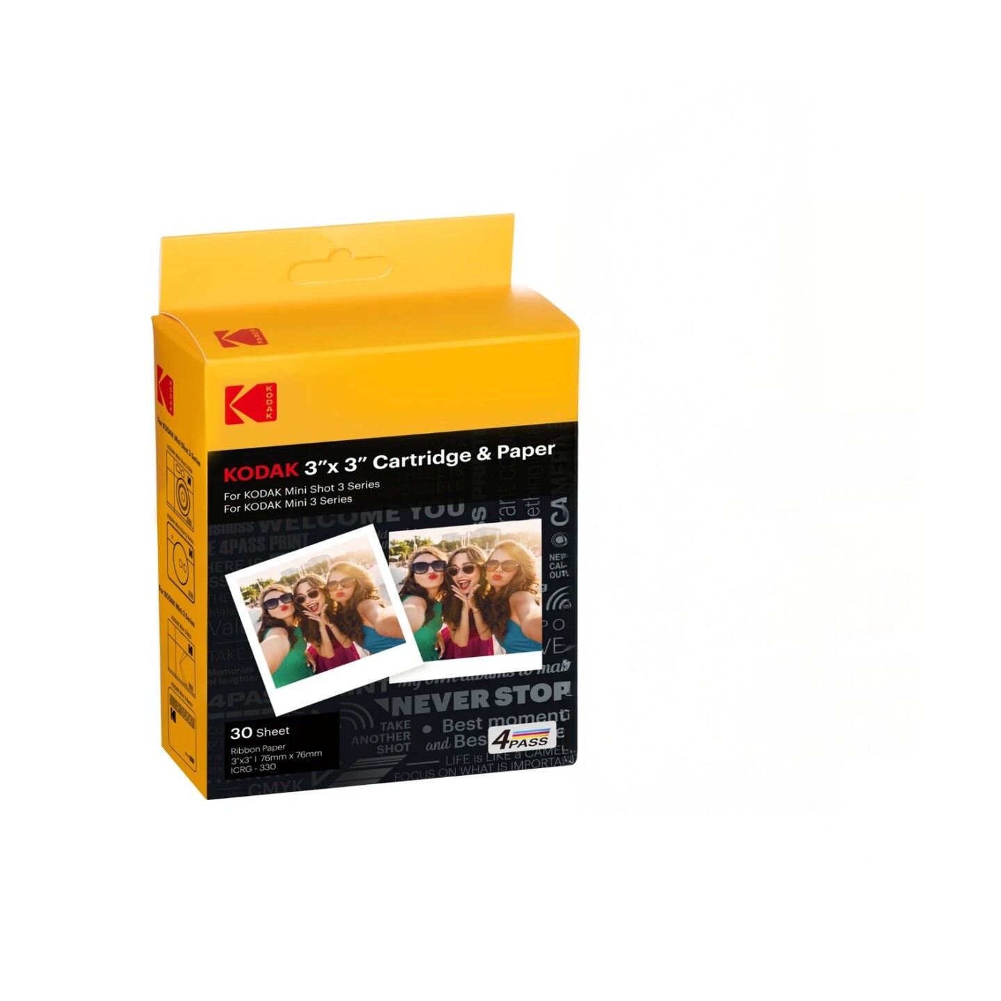 Kodak 30 Photo Cartridge for Mini Shot (C300/C300r) - 7.6x7.6 cm 4PASS Paper — Buy in Cyprus with Fast Delivery