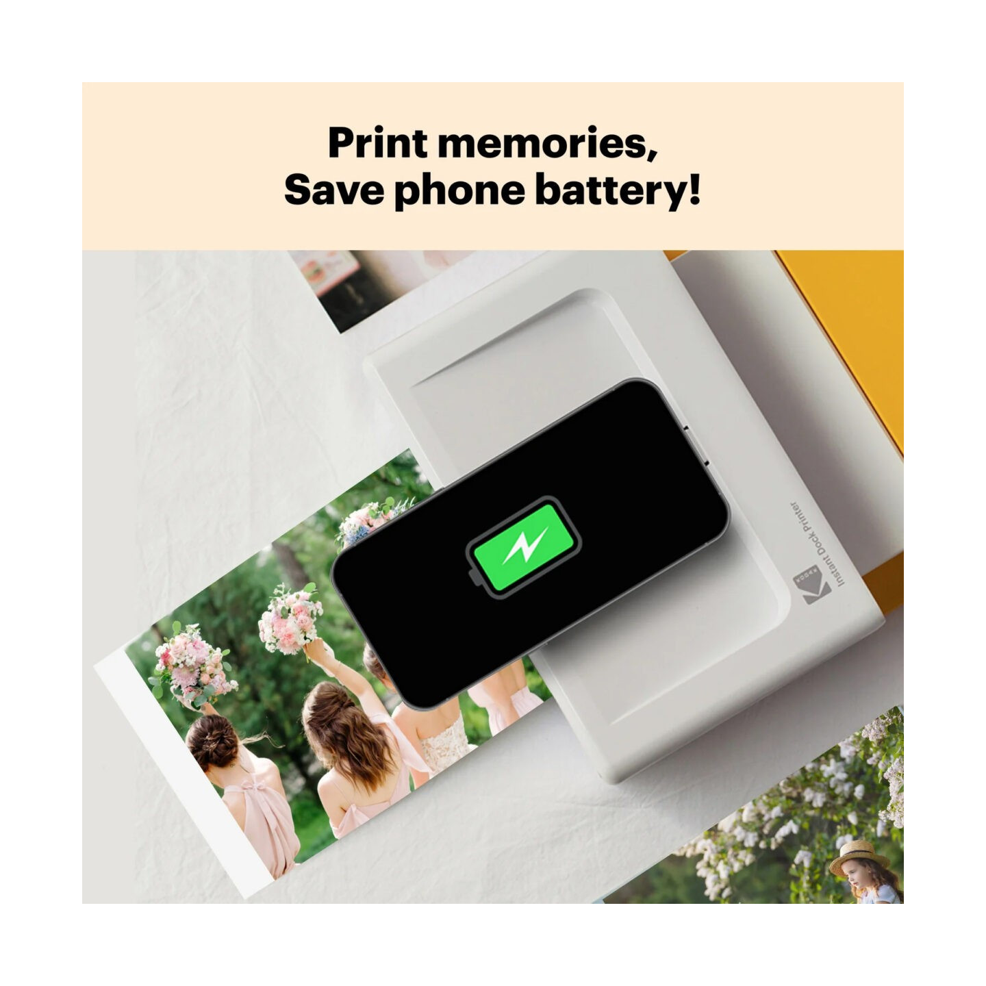 Kodak Dock Plus 4PASS Wireless Smartphone Photo Printer - 10x15 cm Prints - Accessory Pack (10 Sheets)