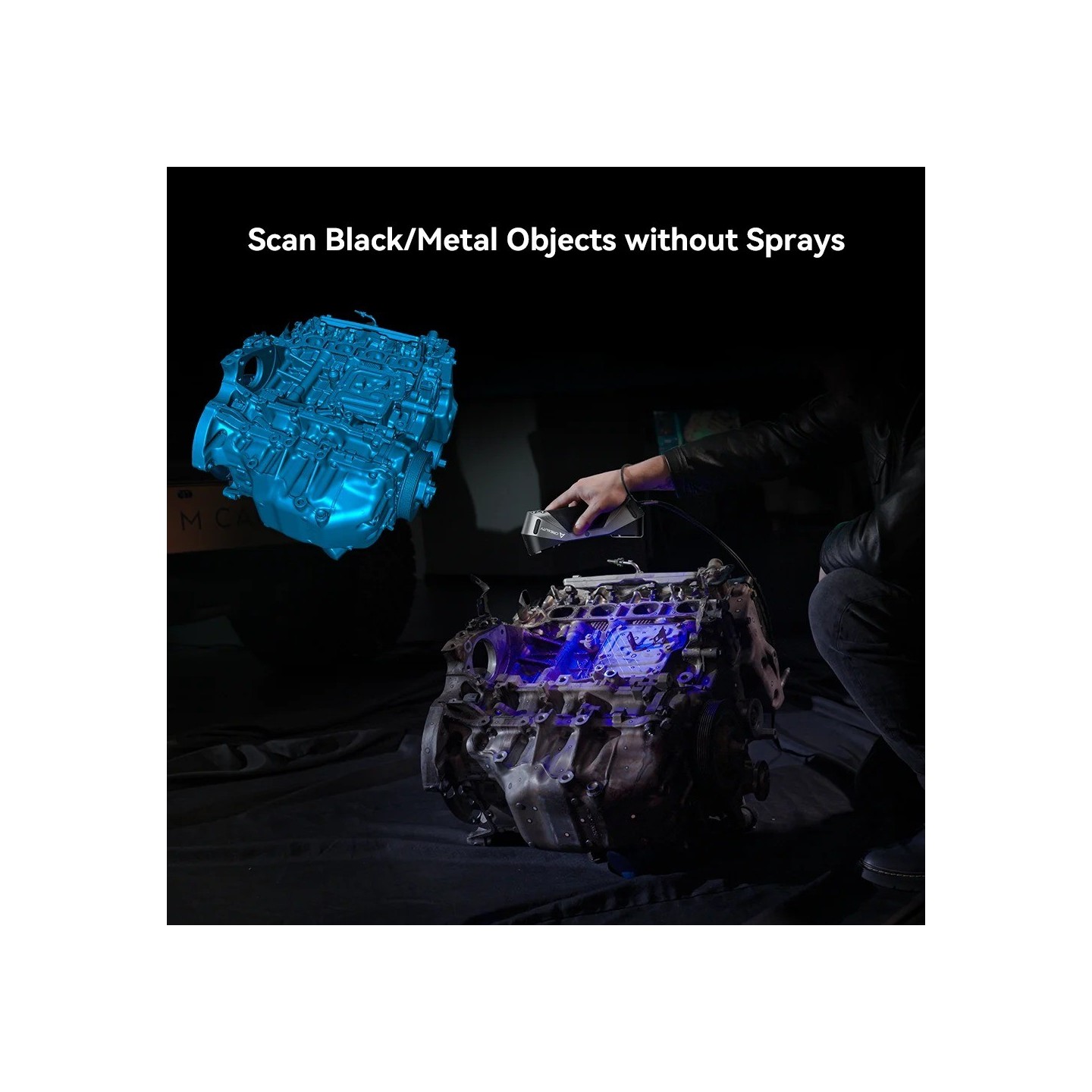 Creality CR-Scan Raptor 3D Scanner - CR-Scan Raptor - 5-2000mm range, 0.02 mm accuracy, 60fps