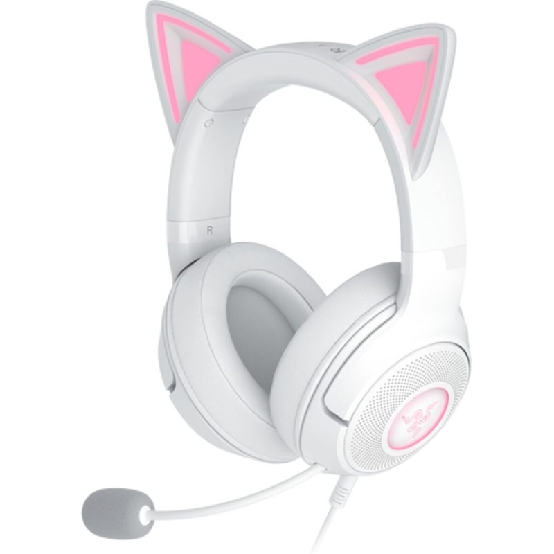 Buy Razer KRAKEN KITTY V2 - KRAKEN KITTY V2 - White RGB USB 7.1 Kitty Ears Gamin... in Cyprus, Nicosia, Limassol, Larnaka, Pafos