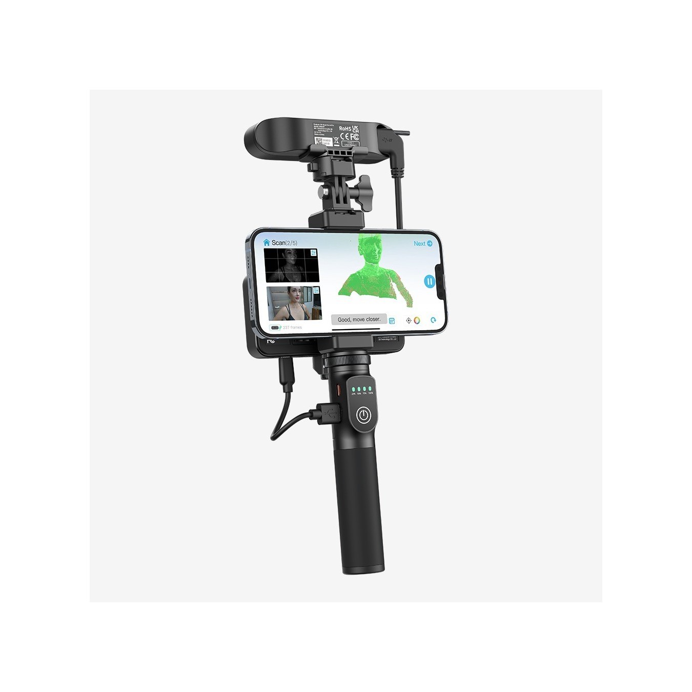 Creality CR-Scan Ferret Pro - Wireless 3D Scanner anti-shake fast 24bit color (android, iphone, PC)