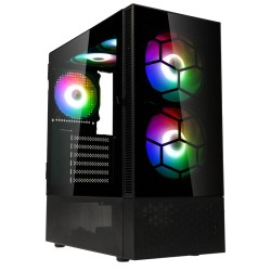 Kolink Observatory MX Glass ARGB Mid-Tower Case - Black - 5 ARGB Fans Included (Boxed) — Buy in Cyprus with Fast Delivery